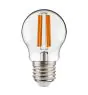 Noxion Lucent Lustre LED E27 Sferica Filamento Chiara 4.5W 470lm - 827 Bianco Molto Caldo | Dimmerabile - Sostitutiva 40W