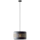 Brilliant Tyas Luce Pendente Metallo Nero Oro | 380mm - Adatto per 1x E27